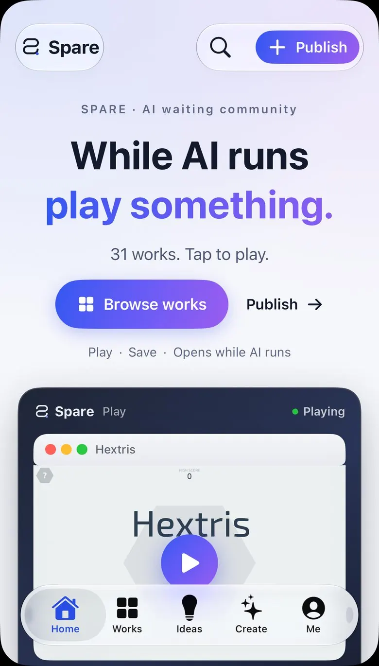 Home · Picks, play window, categories