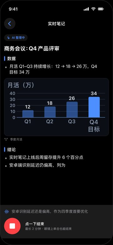 手机上的实时笔记:边听边整理