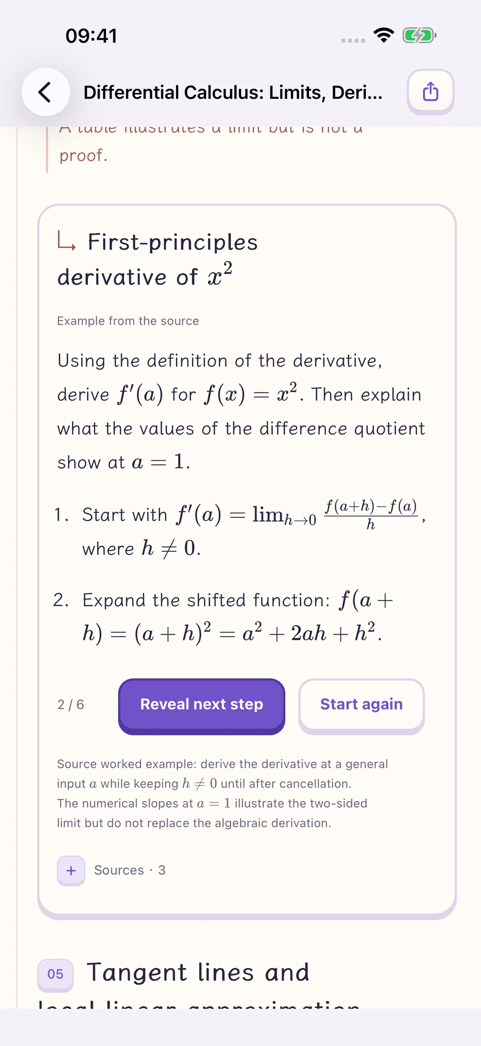 Spare Notes on iPhone: a step-by-step derivation